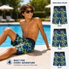 image:imageBody Glove Boys Bathing Suit UPF 50 Swim Board Shorts Quick Dry TrunksBlack Yellow Palm Trees