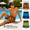 image:imageBody Glove Boys Bathing Suit UPF 50 Swim Board Shorts Quick Dry TrunksOrangeRed Palm Trees
