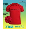 image:imageBody Glove Boys Rashguard Set UPF 50 Swim Shirt amp Bord Shorts Bathing SuitRed Short Sleeve