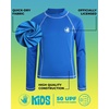 image:imageBody Glove Boys Rashguard Shirt UPF 50 Long Sleeve Rash Swim ShirtRoyal