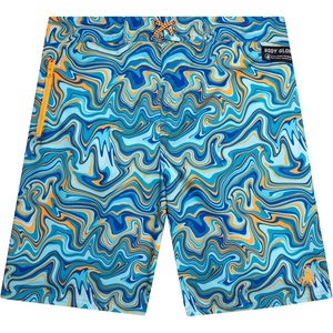 image:imageBody Glove Boys Bathing Suit UPF 50 Swim Board Shorts Quick Dry TrunksBlue Orange Marble