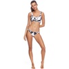 image:imageBody Glove Womens Basic Fuller Coverage Bikini Bottom SwimsuitBlack White Ribbed Floral