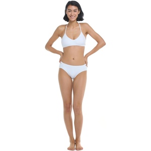 image:imageBody Glove Womens Smoothies Nuevo Contempo Solid Full Coverage Bikini Bottom SwimsuitWhite