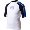 image:imageBody Glove Aura Long Arm Lycra Rash GuardRoyCharWhite