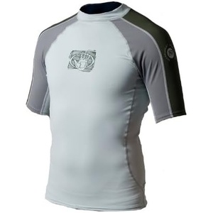 image:imageBody Glove Aura Long Arm Lycra Rash GuardComgreenDark GreySilver