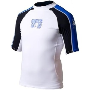 image:imageBody Glove Aura Long Arm Lycra Rash GuardRoyCharWhite