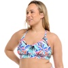image:imageBody Glove Womens Ruth Plus Size Fixed Triangle Bikini Top Swimsuit with Adjustable Tie Back Detail Available in Sizes 1x2X3XMiami Palm