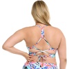 image:imageBody Glove Womens Ruth Plus Size Fixed Triangle Bikini Top Swimsuit with Adjustable Tie Back Detail Available in Sizes 1x2X3XMiami Palm
