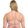 image:imageBody Glove Womens Ruth Plus Size Fixed Triangle Bikini Top Swimsuit with Adjustable Tie Back Detail Available in Sizes 1x2X3XPeriwinkle Petals