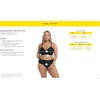 image:imageBody Glove Womens Ruth Plus Size Fixed Triangle Bikini Top Swimsuit with Adjustable Tie Back Detail Available in Sizes 1x2X3XPeriwinkle Petals