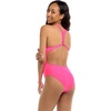 image:imageBody Glove Womens Smoothies Mylene Solid Onepiece Swimsuit with Racer BackBubble Gum