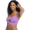 image:imageBody Glove Womens Smoothies Olivia Solid Bikini Top Swimsuit with Adjustable Tie BackAkebi