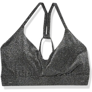 image:imageBody Glove Womens Ruth Plus Size Fixed Triangle Bikini Top Swimsuit with Adjustable Tie Back Detail Available in Sizes 1x2X3XStardust Sparkle