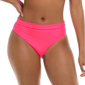image:imageBody Glove Womens Smoothies Marlee Solid High Waist Solid Bikini Bottom SwimsuitBubblegum