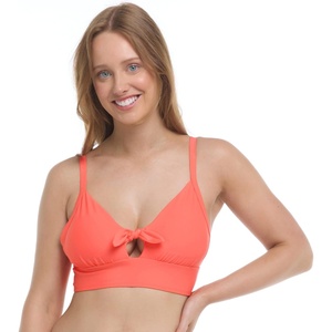 image:imageBody Glove Womens Smoothies Olivia Solid Bikini Top Swimsuit with Adjustable Tie BackSunset