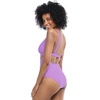 image:imageBody Glove Womens Smoothies Eli Solid One Piece Swimsuit with VWire NecklineAkebi