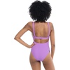 image:imageBody Glove Womens Smoothies Eli Solid One Piece Swimsuit with VWire NecklineAkebi