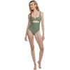 image:imageBody Glove Womens Smoothies Eli Solid One Piece Swimsuit with VWire NecklineCactus