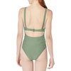 image:imageBody Glove Womens Smoothies Eli Solid One Piece Swimsuit with VWire NecklineCactus