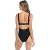 image:imageBody Glove Womens Smoothies Eli Solid One Piece Swimsuit with VWire NecklineCanary