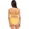 image:imageBody Glove Womens Smoothies Eli Solid One Piece Swimsuit with VWire NecklineCanary