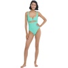 image:imageBody Glove Womens Smoothies Eli Solid One Piece Swimsuit with VWire NecklineSea Mist