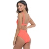 image:imageBody Glove Womens Smoothies Eli Solid One Piece Swimsuit with VWire NecklineSunset