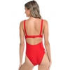 image:imageBody Glove Womens Smoothies Eli Solid One Piece Swimsuit with VWire NecklineTrue