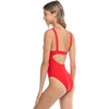 image:imageBody Glove Womens Smoothies Eli Solid One Piece Swimsuit with VWire NecklineTrue