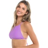image:imageBody Glove Womens Smoothies Sage Solid High Neck Bikini Top Swimsuit with 2Way Tie BackAkebi