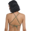 image:imageBody Glove Womens Smoothies Sage Solid High Neck Bikini Top Swimsuit with 2Way Tie BackCactus