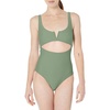 image:imageBody Glove Womens Smoothies Eli Solid One Piece Swimsuit with VWire NecklineCactus