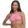 image:imageBody Glove Womens Smoothies Sage Solid High Neck Bikini Top Swimsuit with 2Way Tie BackPitaya