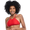 image:imageBody Glove Womens Smoothies Sage Solid High Neck Bikini Top Swimsuit with 2Way Tie BackTrue