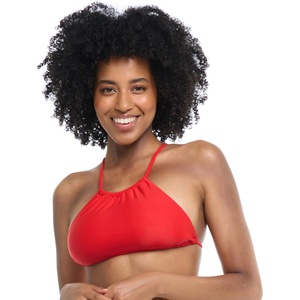image:imageBody Glove Womens Smoothies Sage Solid High Neck Bikini Top Swimsuit with 2Way Tie BackTrue